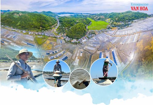 Không chỉ là nơi sản xuất, cánh đồng muối còn là không gian văn hóa độc đáo. Ảnh: Đoàn Vương Quốc