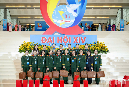Đoàn đại biểu Phụ nữ Quân đội tham dự Đại hội đại biểu Phụ nữ toàn quốc lần thứ XIV, nhiệm kỳ 2026-2031.