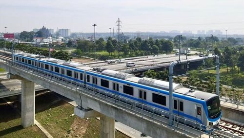  Tuyến metro số 1 (Bến Thành - Suối Tiên) tại TPHCM. Ảnh: ITN. 