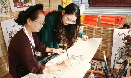 Di sản tranh dân gian Đông Hồ sẽ được giới thiệu trong clip "Du lịch Bắc Ninh - Vẻ đẹp tinh hoa".
