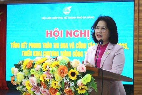 Chủ tịch Hội Liên hiệp Phụ nữ thành phố Đà Nẵng Hoàng Thị Thu Hương.