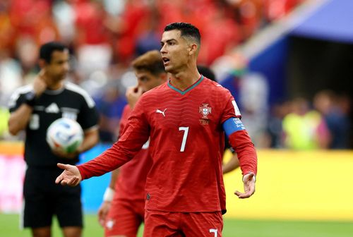  Ronaldo trong trận hòa 1-1 với Congo tại bảng K World Cup 2026. Ảnh: Phil Noble. 