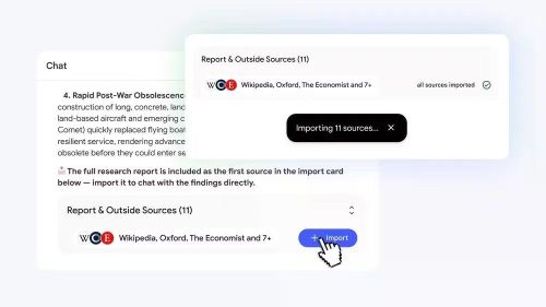  NotebookLM có thể hướng dẫn người dùng xây dựng kho nguồn tài liệu ngay trong cuộc trò chuyện. 