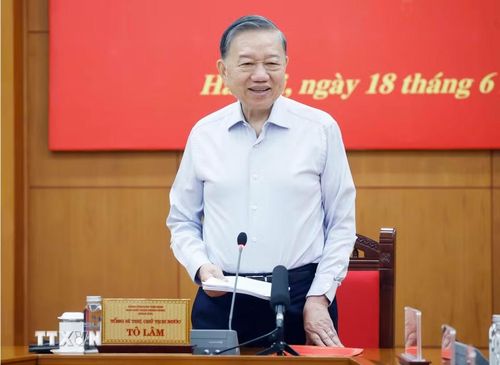Tổng Bí thư, Chủ tịch nước Tô Lâm phát biểu. (Ảnh: Thống Nhất/TTXVN)