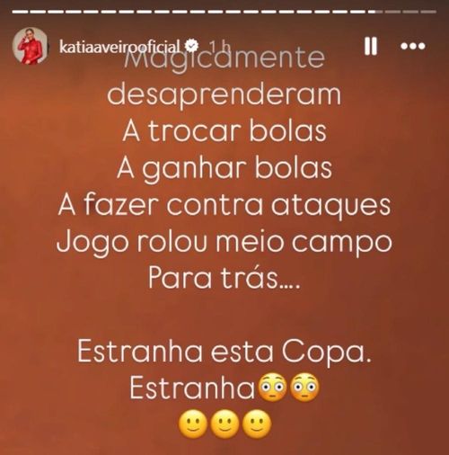 Bài đăng trên story của chị gái Ronaldo được chụp lại.