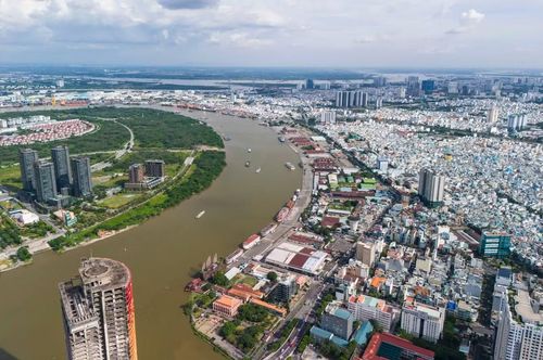 Khu vực Bến Nhà Rồng nhìn từ trên cao. Ảnh: Duy Anh
