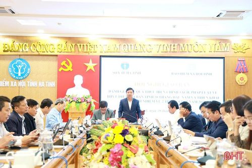 BHXH tỉnh Hà Tĩnh và Sở Y tế tổ chức hội nghị giao ban đánh giá kết quả thực hiện chính sách, pháp luật về BHYT.