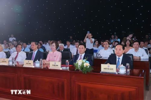 Các đại biểu dự khai mạc Hội báo toàn quốc 2026. (Ảnh: Minh Quyết/TTXVN)