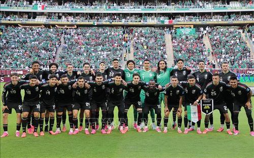 Đội hình xuất phát của đội tuyển Mexico. Ảnh: YONHAP/TTXVN.
