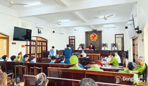 Quang cảnh phiên tòa xét xử. Ảnh: Tố Tâm
