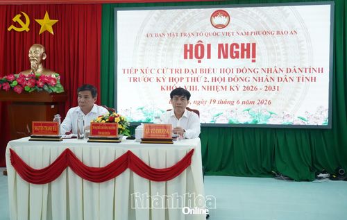 Tổ đại biểu số 6 tiếp xúc cử tri phường Bảo An.