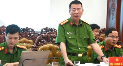 Đại diện Công an tỉnh Lâm Đồng phát biểu