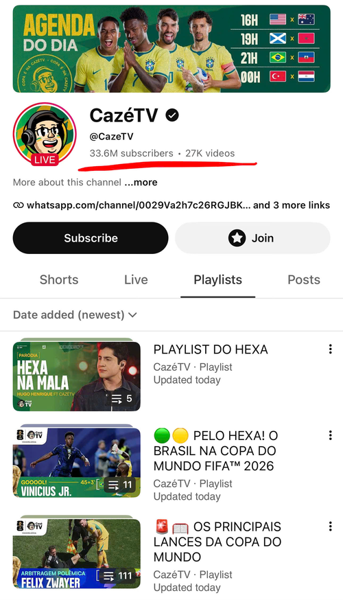 CazeTV trên YouTube đang rất hot. 