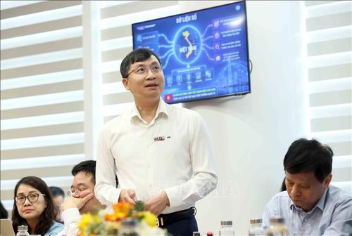 Nhà báo Trần Tiến Duẩn, Tổng biên tập báo Vietnam Plus (Thông tấn xã Việt Nam) phát biểu.