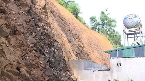 Bản Phố Mới, xã Nam Xuân - nơi có nguy cơ sạt lở cao.