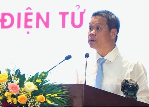 Ông Nguyễn Mạnh Hùng, Chủ tịch UBND thành phố Đà Nẵng, phát biểu tại lễ ra mắt Trạm dịch vụ công số.