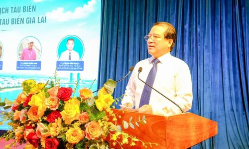 Ông Hà Văn Siêu - Phó Cục trưởng Cục Du lịch Quốc gia Việt Nam phát biểu tại hội nghị. Ảnh: Đoan Ngọc