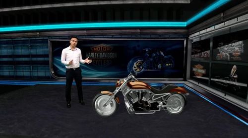Trường quay ảo ứng dụng đồ họa 3D của VTVcab. Ảnh: VTV