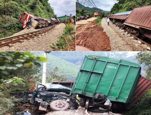 Xe chở keo tràm băng qua đường sắt khi đã có tín hiệu đèn đỏ gây hậu quả hết sức nghiêm trọng, khiến tuyến đường sắt Bắc - Nam tê liệt trong 25 tiếng đồng hồ.