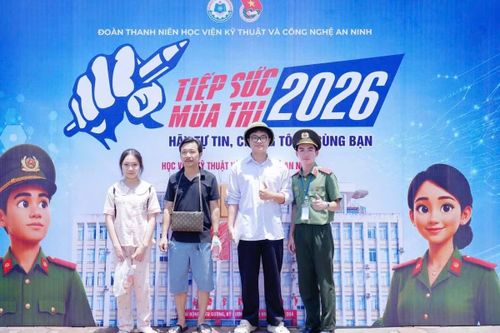 Đoàn thanh niên Học viện Kỹ thuật và Công nghệ an ninh huy động đoàn viên thanh niên tham gia tiếp sức mùa thi.