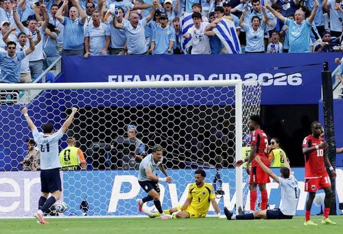 Một pha ghi bàn của Uruguay. Nguồn: Reuters.