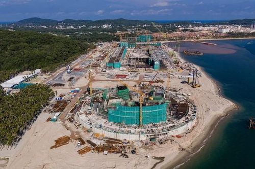 Công trường trung tâm hội nghị, triển lãm APEC.