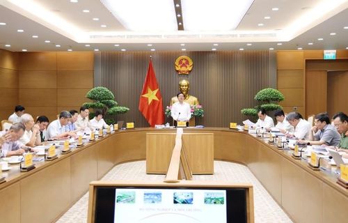 Phó Thủ tướng Hồ Quốc Dũng chủ trì hội nghị thẩm định Điều chỉnh Quy hoạch sử dụng đất quốc gia thời kỳ 2021-2030, tầm nhìn đến năm 2050 - Ảnh: VGP