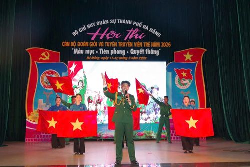 Một phần thi tài năng trong hội thi cán bộ Đoàn giỏi 2026.