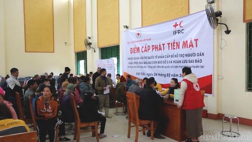  Hội Chữ thập đỏ tỉnh triển khai hỗ trợ cho hộ dân bị ảnh hưởng bởi thiên tai. 