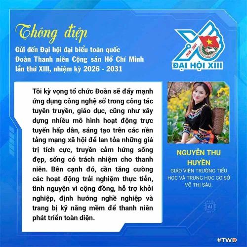Mỗi thông điệp thể hiện trách nhiệm của cán bộ, ĐVTN với tổ chức Đoàn.