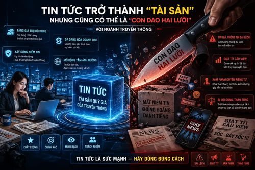 Tin tức trở thành “tài sản” nhưng cũng có thể là “con dao hai lưỡi” với ngành truyền thông.