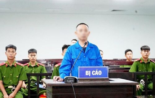 Bị cáo Trần Nhật Tân tại phiên xử.