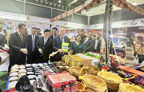Hội chợ năm nay quy tụ khoảng 250 gian hàng của các doanh nghiệp Việt Nam và Lào. Ảnh minh họa: Viettrade
