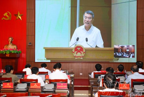 Quang cảnh phiên họp tại điểm cầu tỉnh Điện Biên.