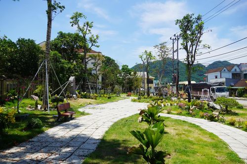 Một góc công viên cộng đồng tại xã Minh Hóa - Ảnh: X.V