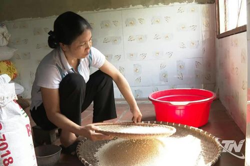 Sàng sảy những "hạt ngọc trời" Thầu Dầu, nguyên liệu cốt lõi làm nên vị ngọt hậu của tương nếp Úc Kỳ.