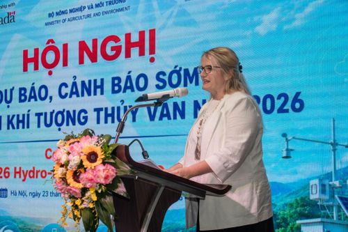 Bà Emilie Carrier, Tham tán Thương mại Cấp cao Đại sứ quán Canada tại Việt Nam. Ảnh: UNDP Vietnam
