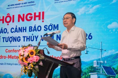 Thứ trưởng Bộ Nông nghiệp và Môi trường Lê Công Thành phát biểu tại hội nghị. Ảnh: UNDP Vietnam