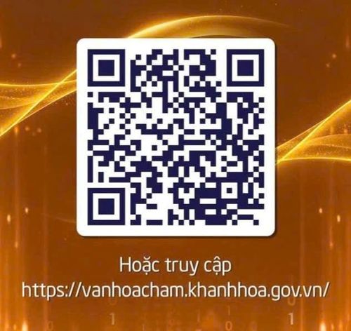 Mã QR truy cập dữ liện di sản Chăm trên không gian số