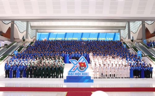 Các đại biểu tham dự Đại hội đại biểu toàn quốc Đoàn TNCS Hồ Chí Minh lần thứ XIII, nhiệm kỳ 2026-2031