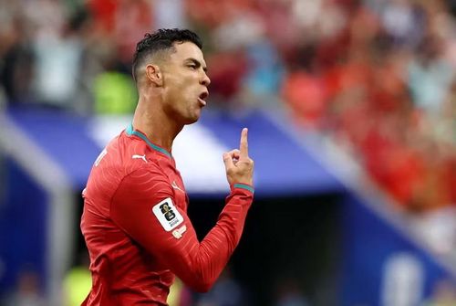 Phản ứng của Ronaldo khi lập cú đúp giúp Bồ Đào Nha rộng cửa đi tiếp tại World Cup 2026.