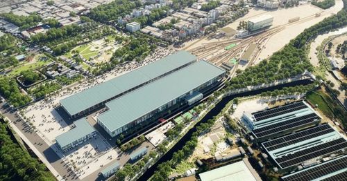 Phối cảnh khu vực depot của tuyến metro số 2 ở TPHCM.