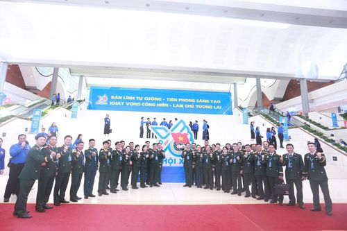 Đoàn đại biểu thanh niên Công an nhân dân tại Đại hội.