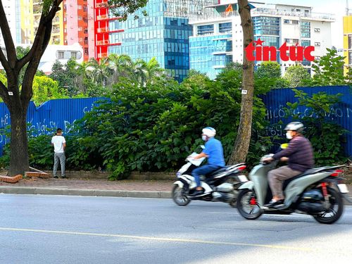 Nhiều người vô tư phóng uế xung quanh dự án công viên bỏ hoang.