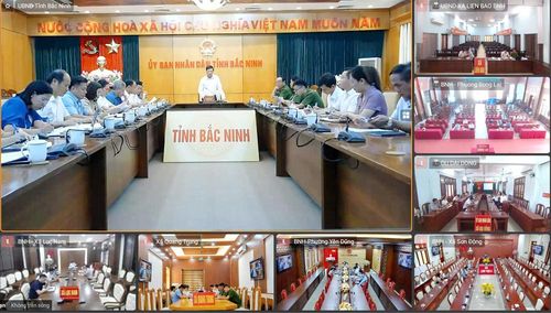  Các phường, xã tham dự hội nghị tại các điểm cầu. 
