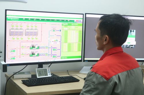 MM Supercenter Đà Nẵng triển khai chuỗi công nghệ quản lý và tối ưu năng lượng khép kín với ứng dụng hệ thống quản lý tòa nhà thông minh. Ảnh: VIỆT ÂN