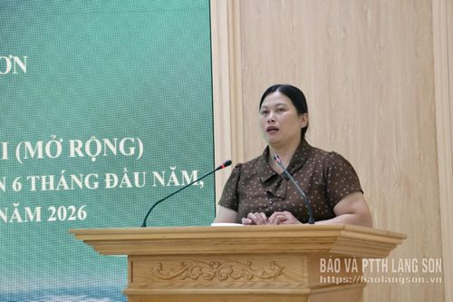 Lãnh đạo HND xã Bình Gia tham luận tại hội nghị