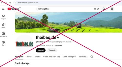 Các trang mạng phản động: “thoibao.de”, “Lê Trung Khoa”, “Nguyễn Văn Đài”.