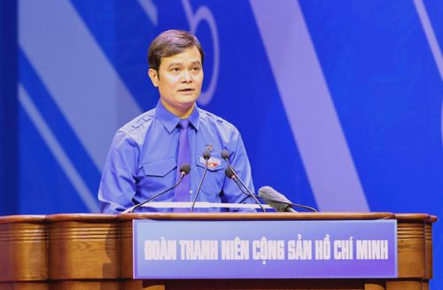  Đồng chí Bùi Quang Huy tái đắc cử Bí thư thứ nhất Trung ương Đoàn. Ảnh: QUANG PHÚC 