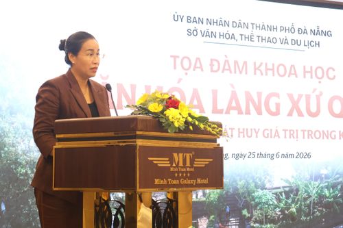  Phó Chủ tịch UBND TP Đà Nẵng Nguyễn Thị Anh Thi phát biểu tại tọa đàm 